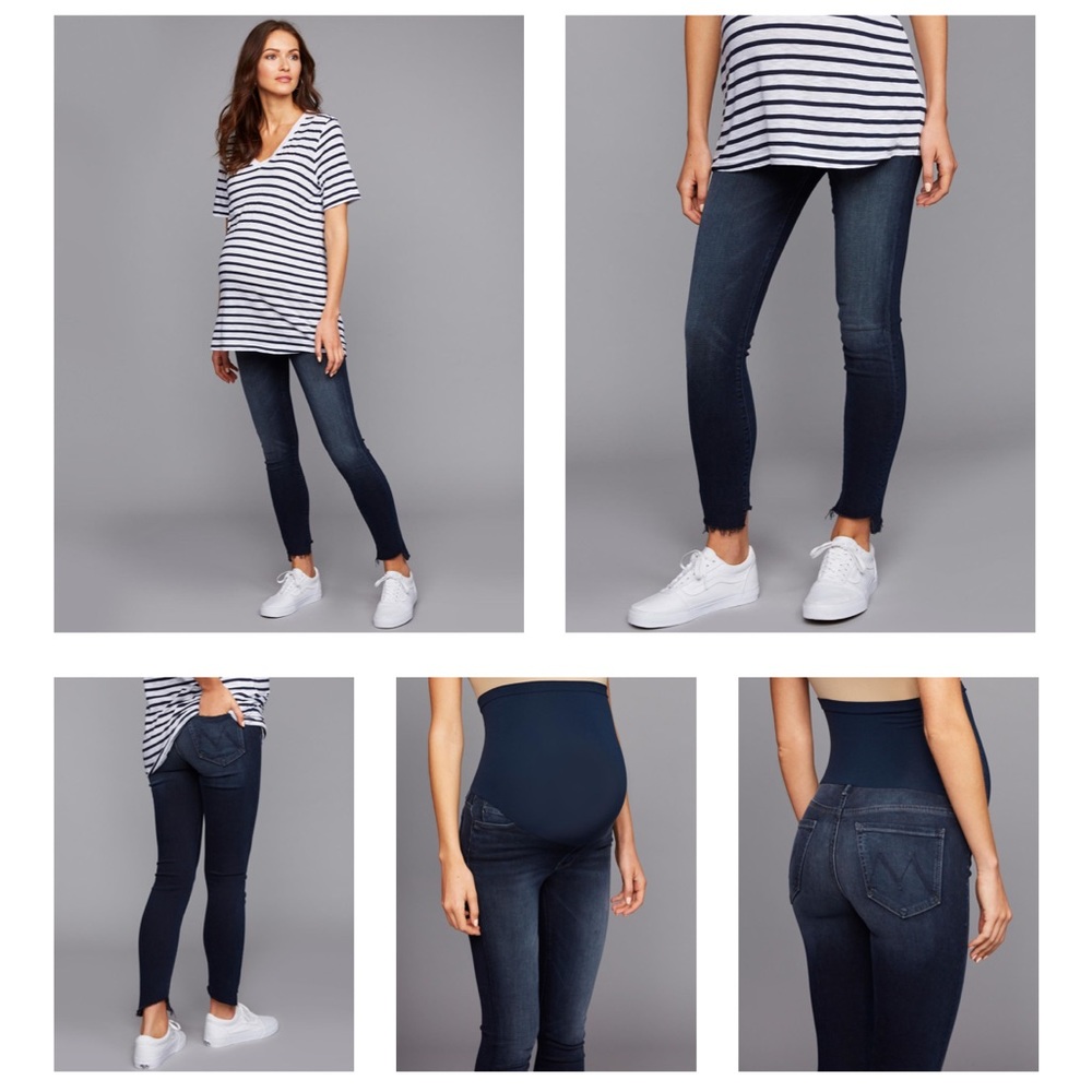 MOTHER maternity Stunner ankle step fray ankle NWT